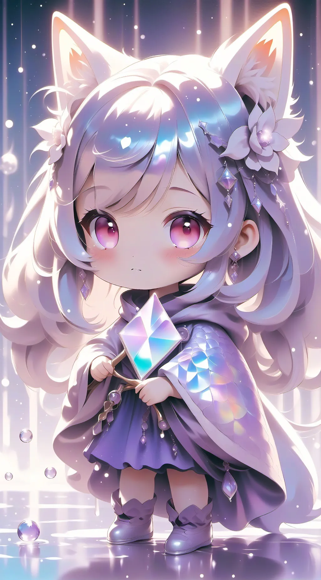 ai character: Crystal  background