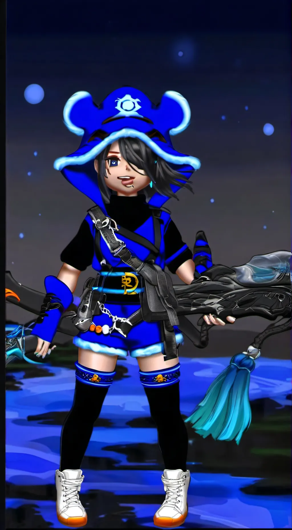 ai character: Xay blox background