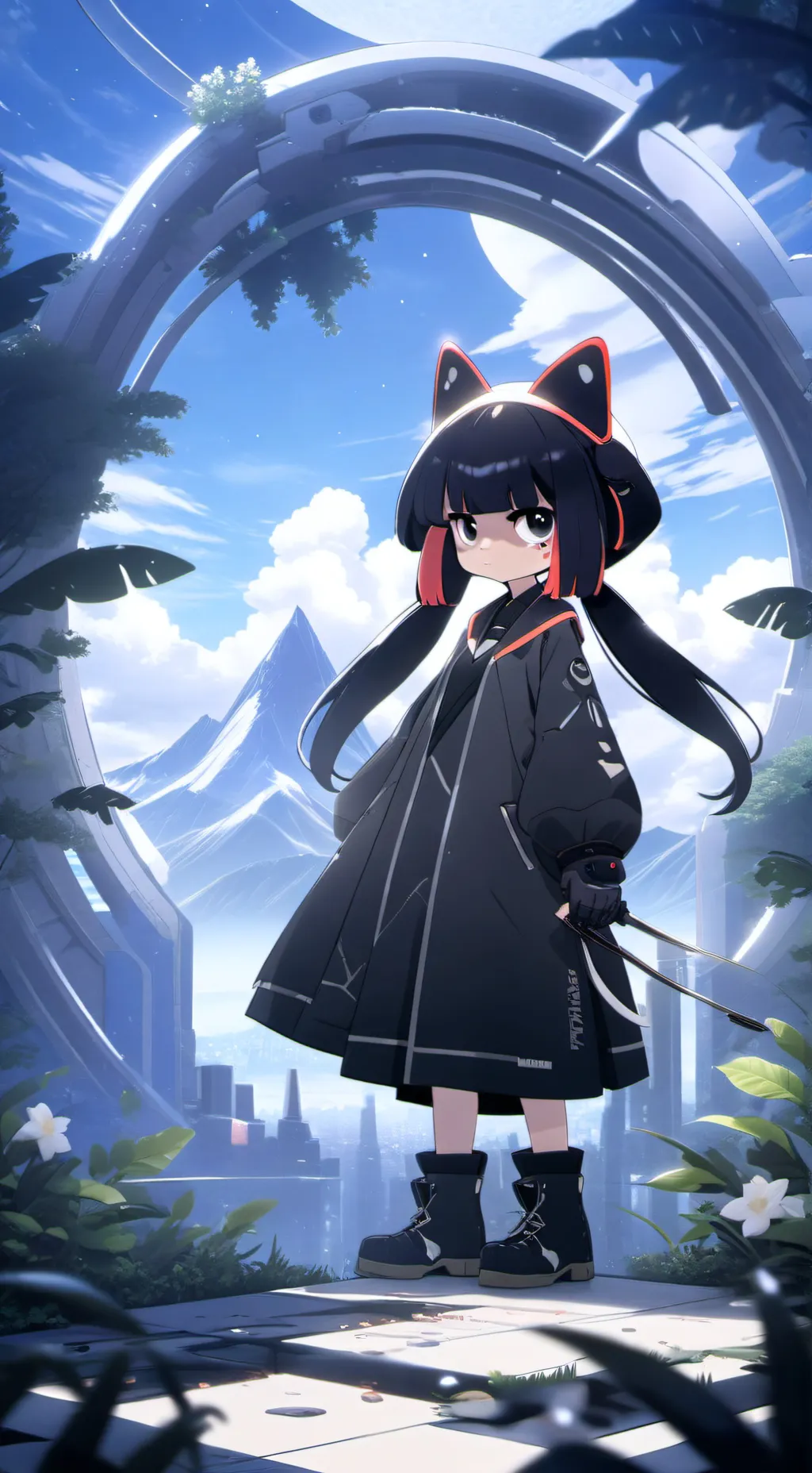 ai character: Stocking  background