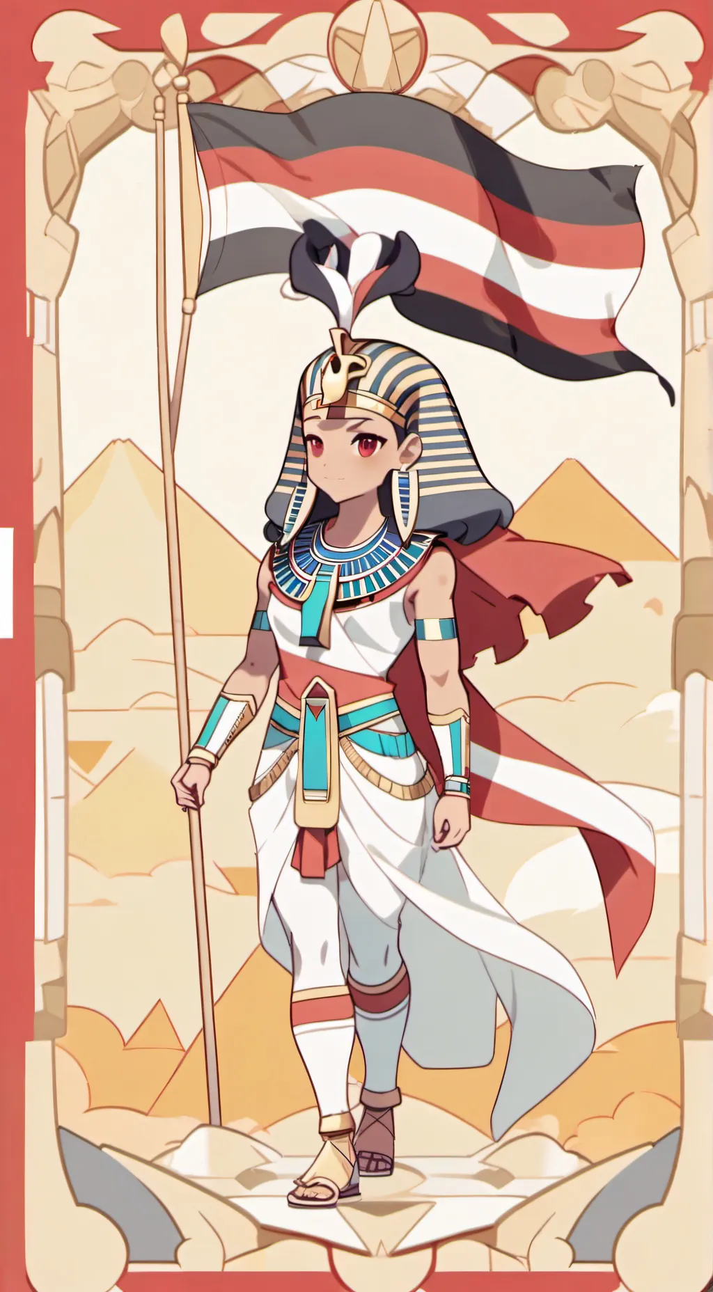 ai character: Egypt kidnaps u background