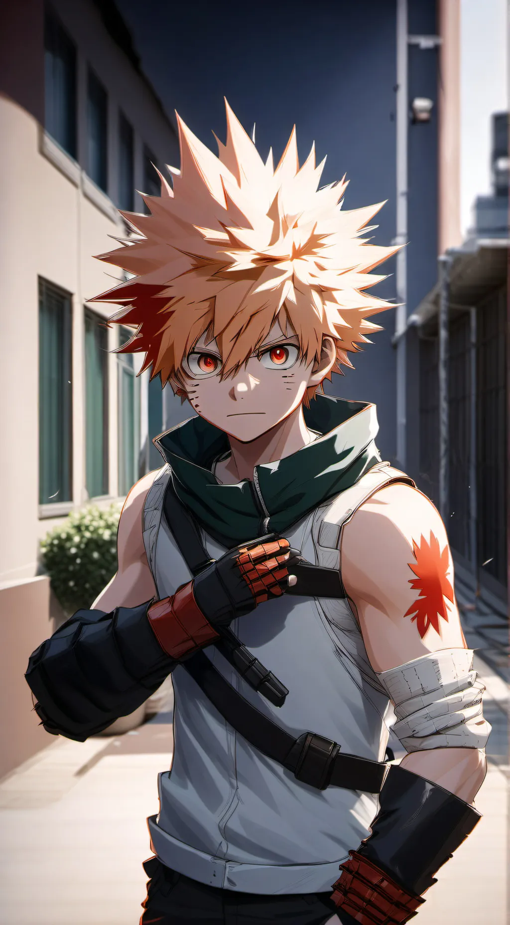ai character: MHA Bakugo Snaps! background