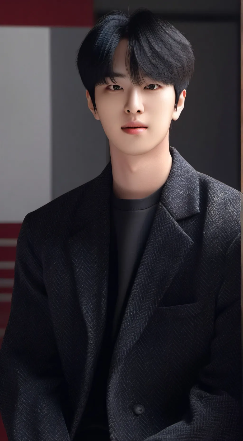ai character: Jin BTS background