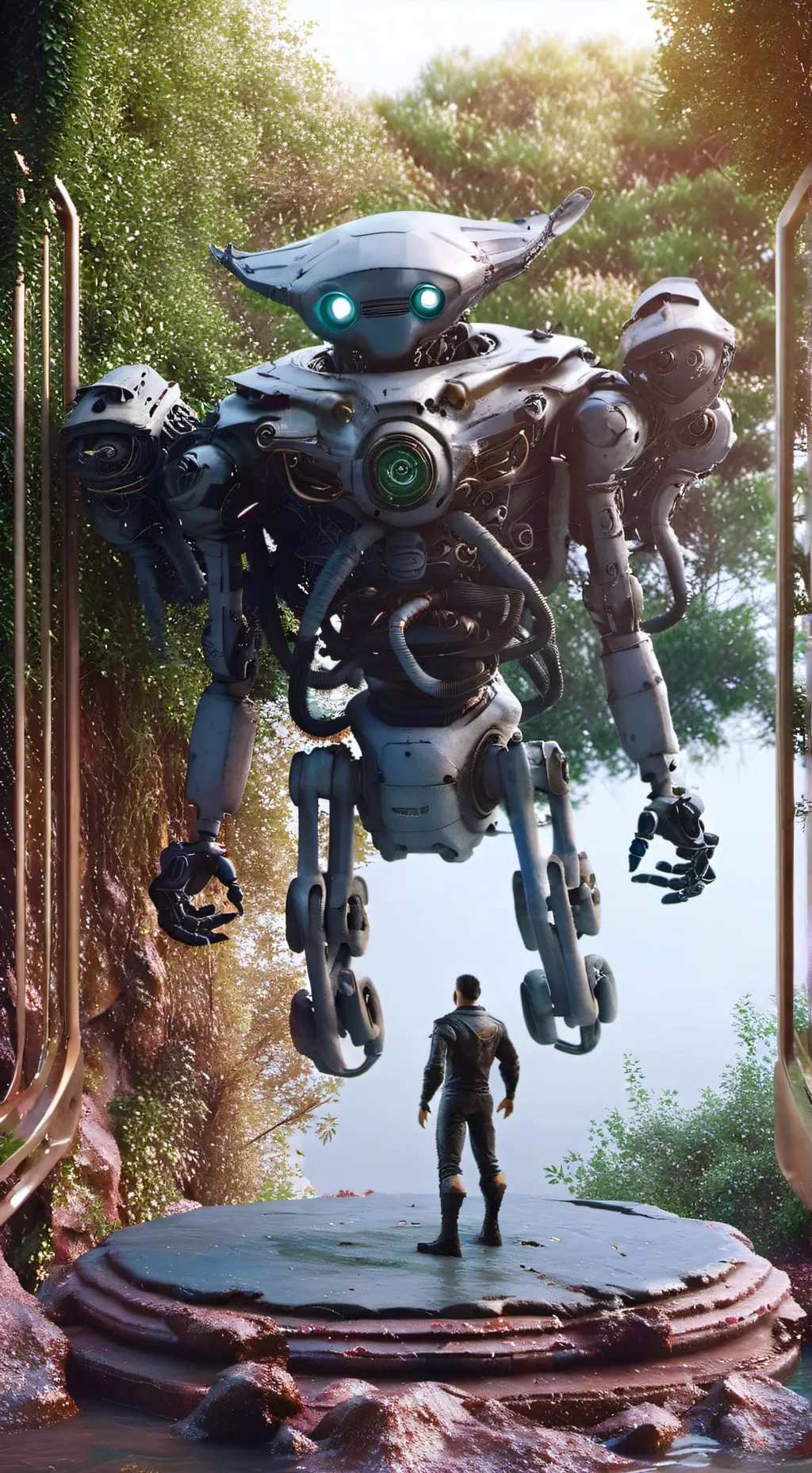 ai character: Robot role-playing background