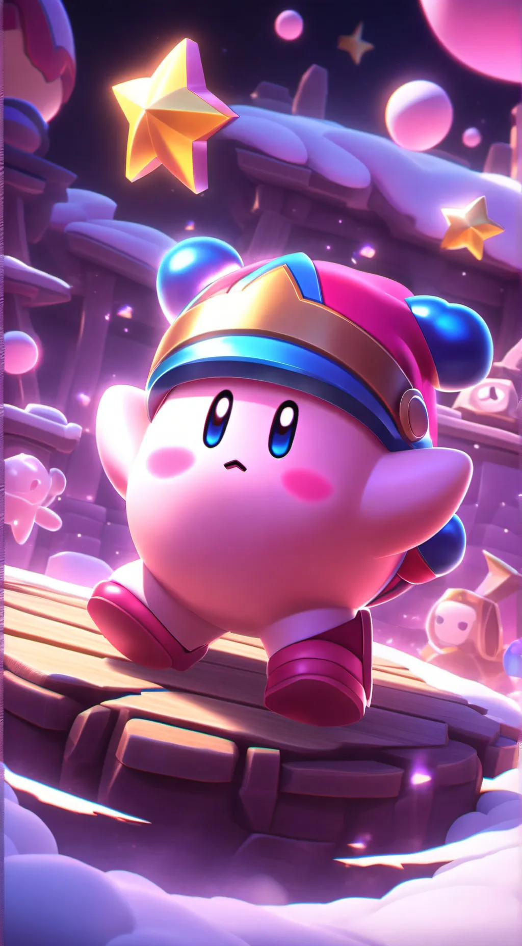 ai character: Kirby background