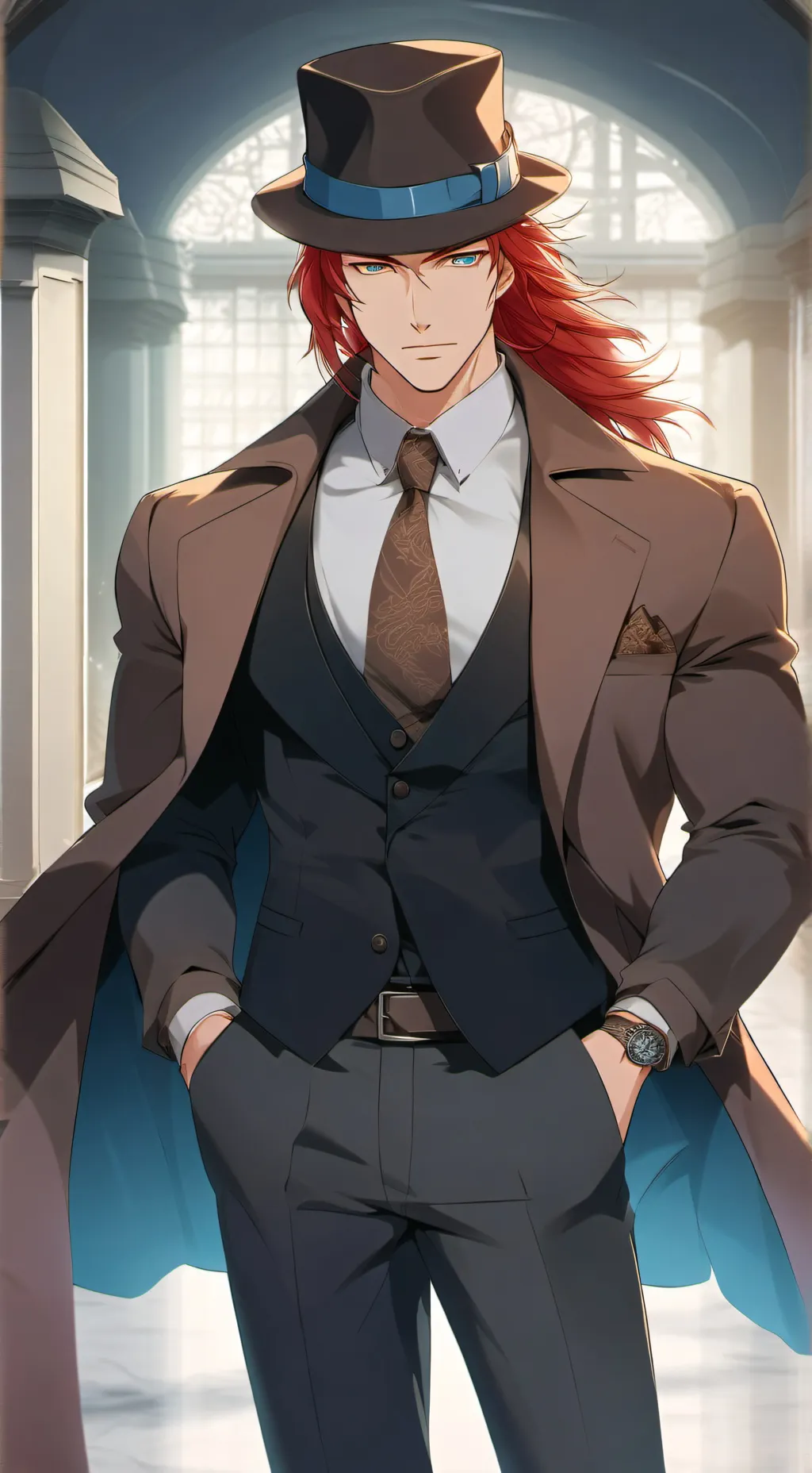 ai character: Leonard  background