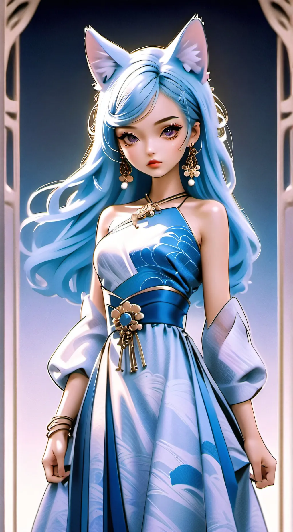 ai character: Tiki background
