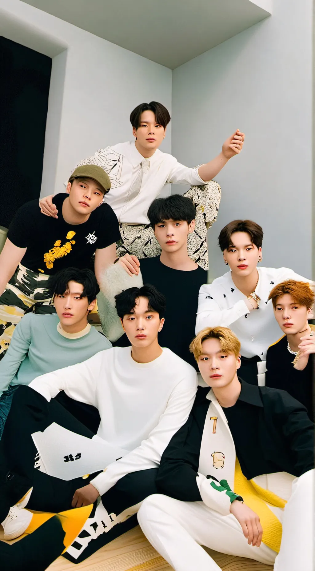 ai character: Skz concert background
