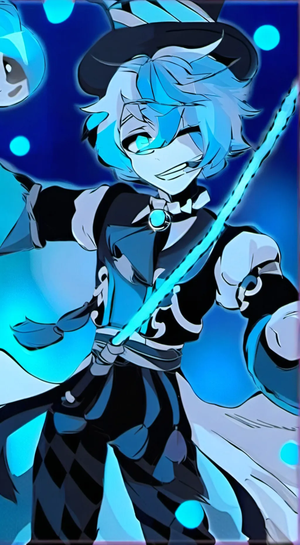 ai character: Shadow milk Cookie background