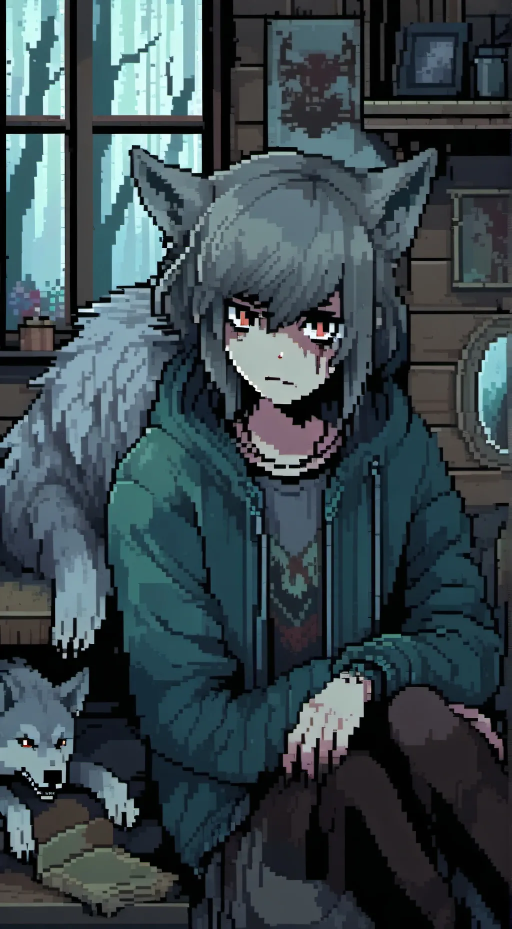 ai character: Luci aka toxin  background