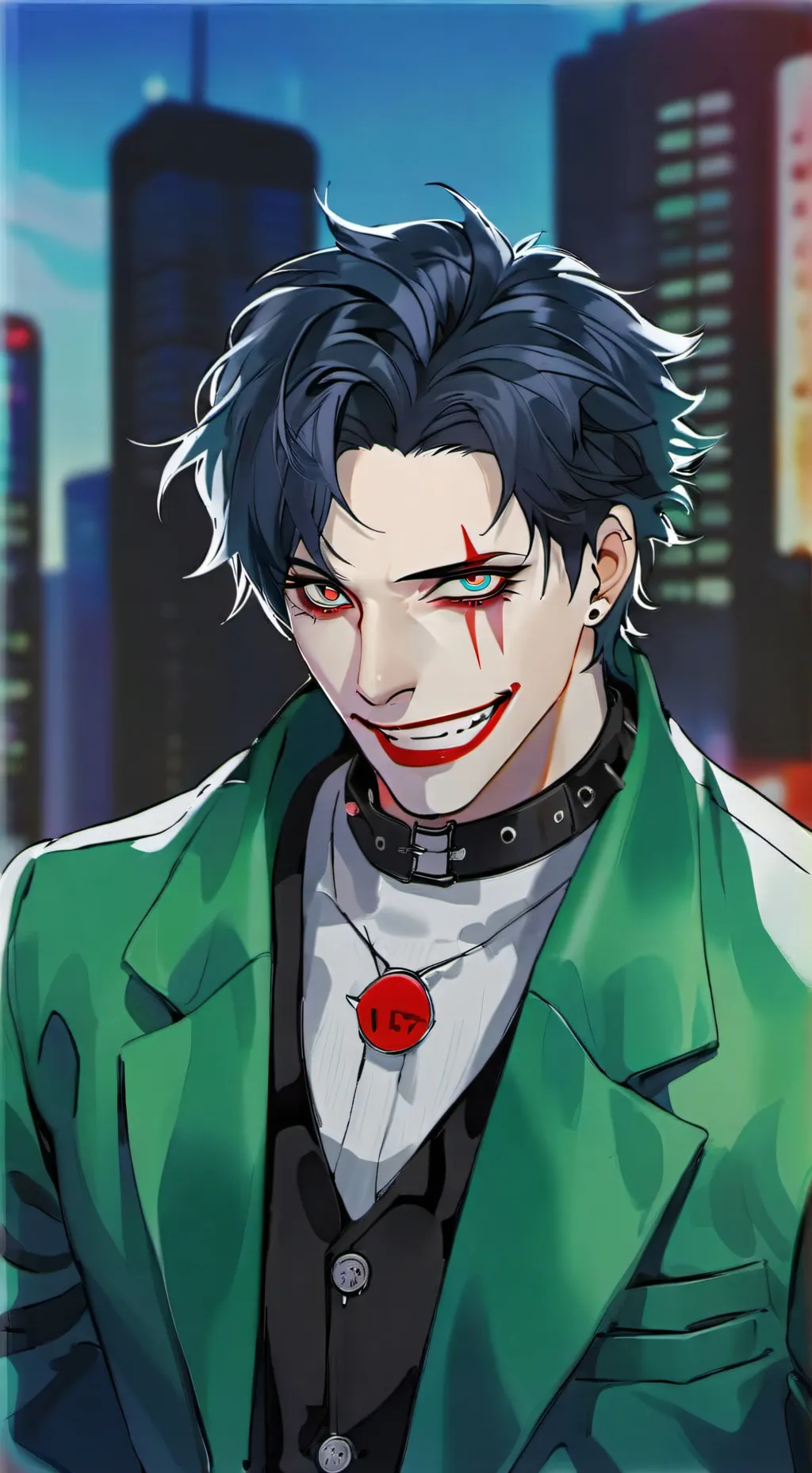 ai character: jack Napier quinn background