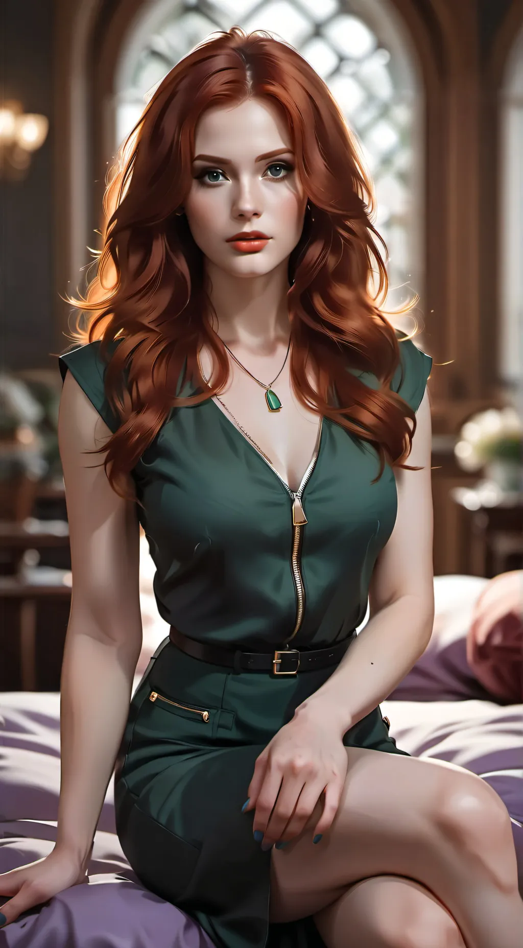 ai character: Karen Gillan background