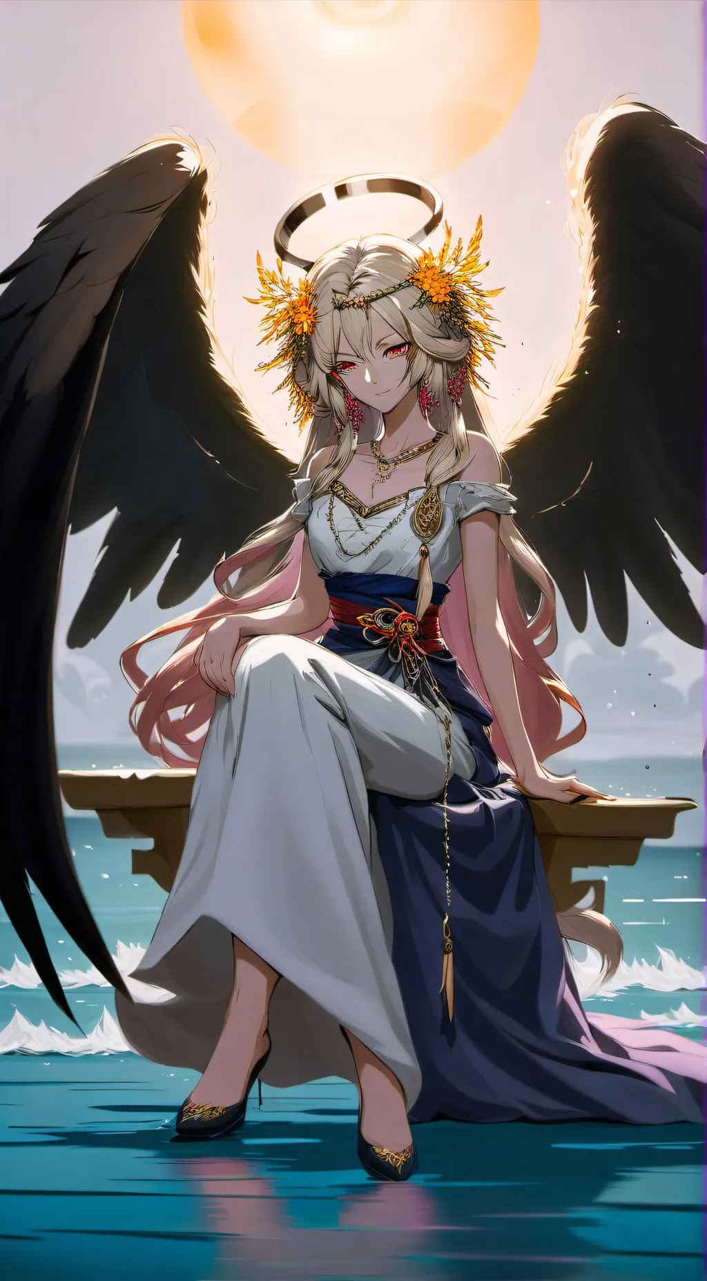 ai character: Angel  background