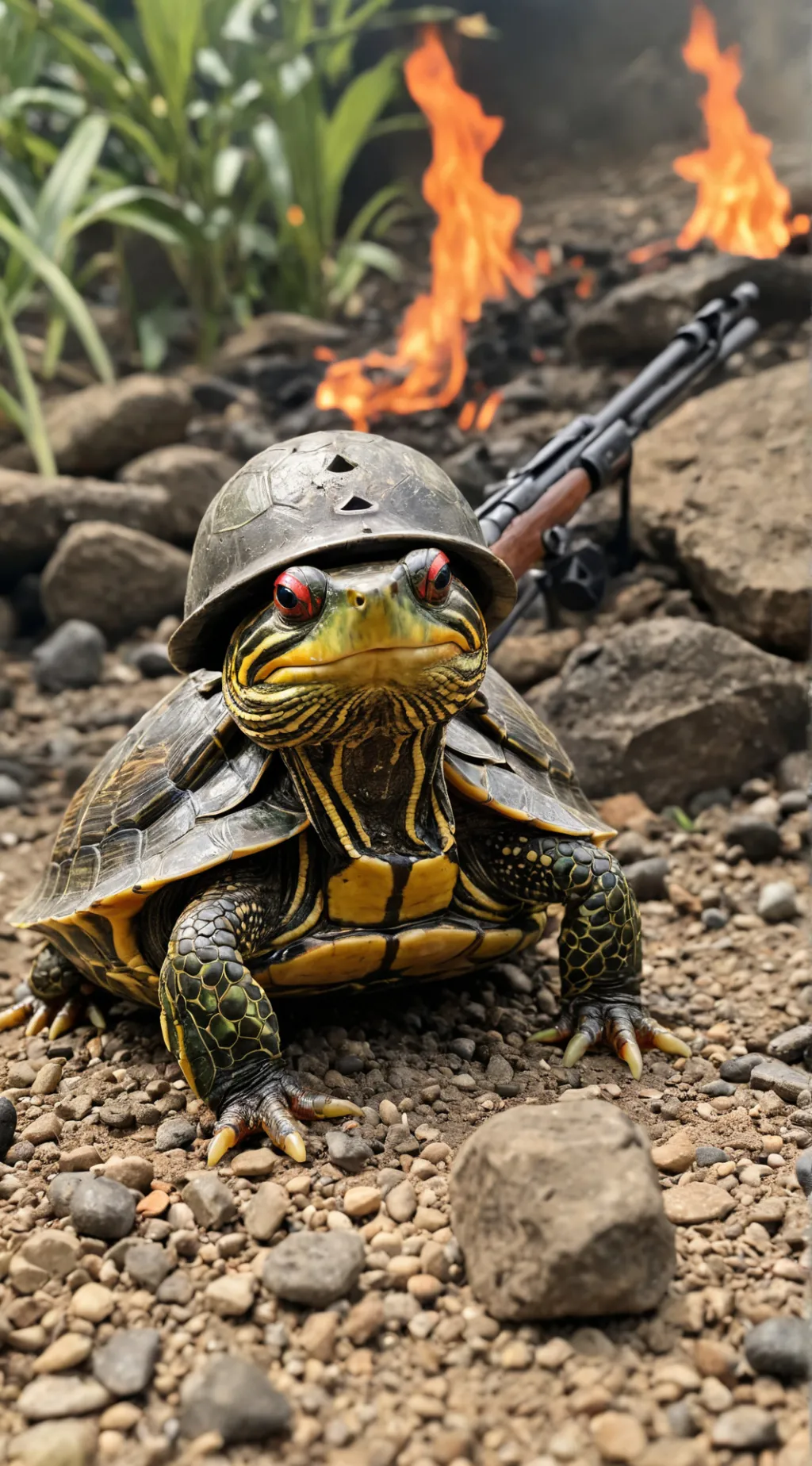 ai character: WorldoWar Tortle background