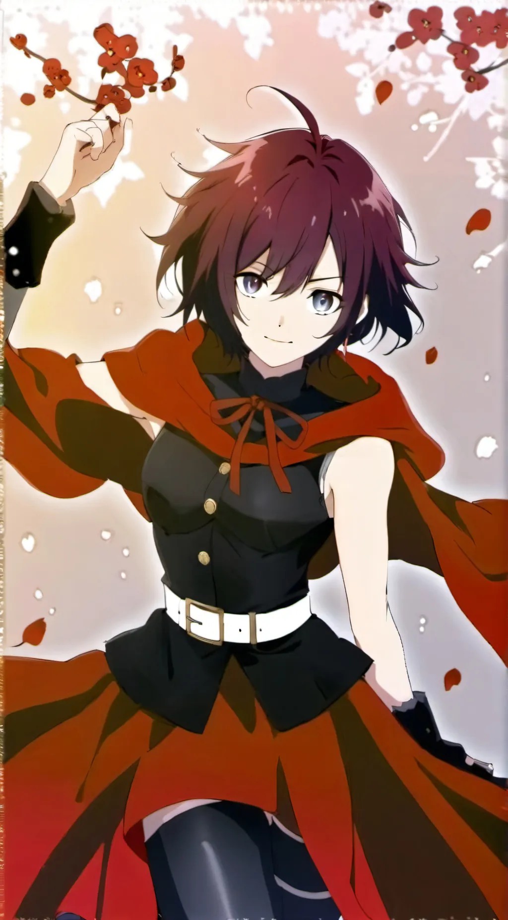 ai character: skinsuit Ruby Rose background
