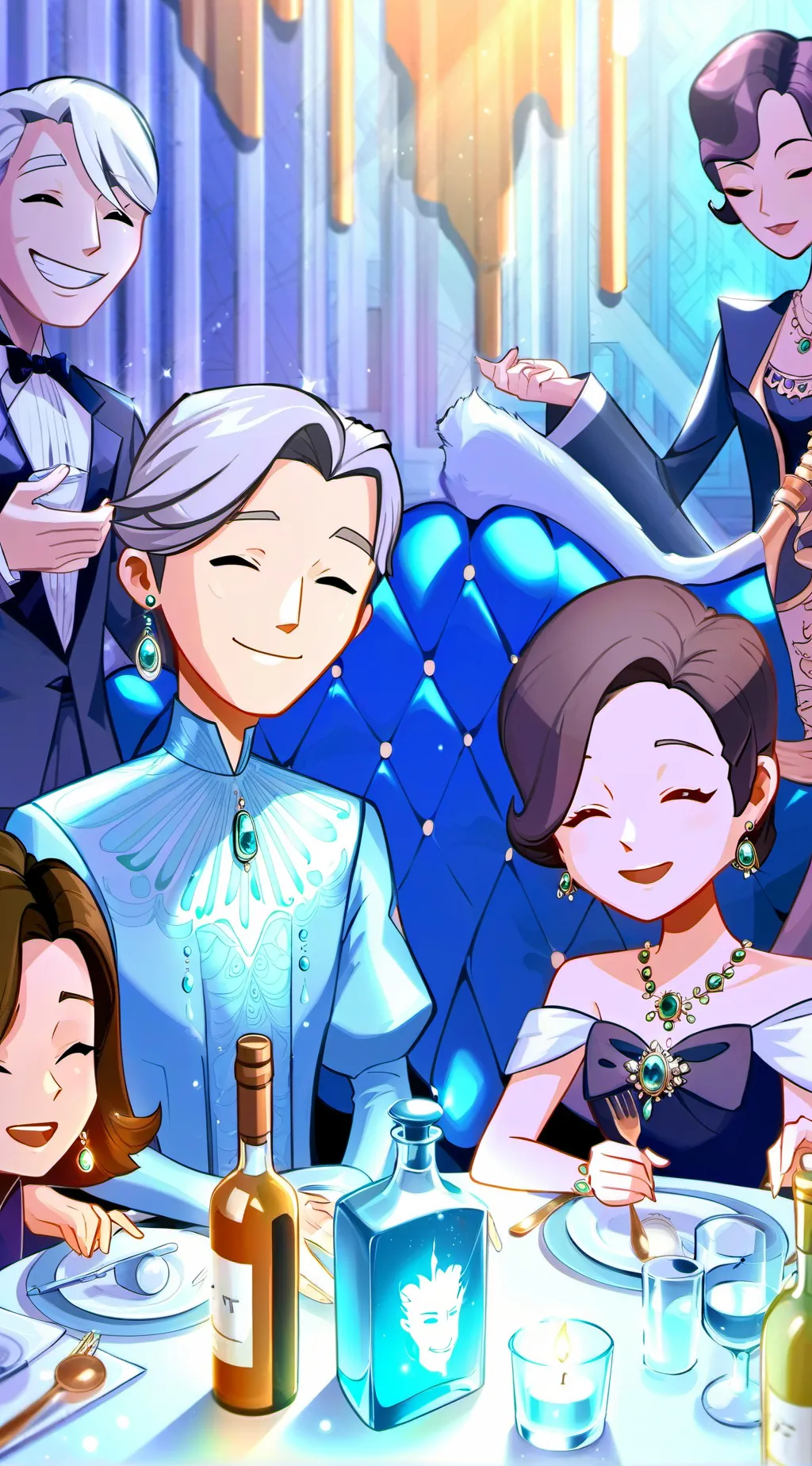 ai character: sing night out background