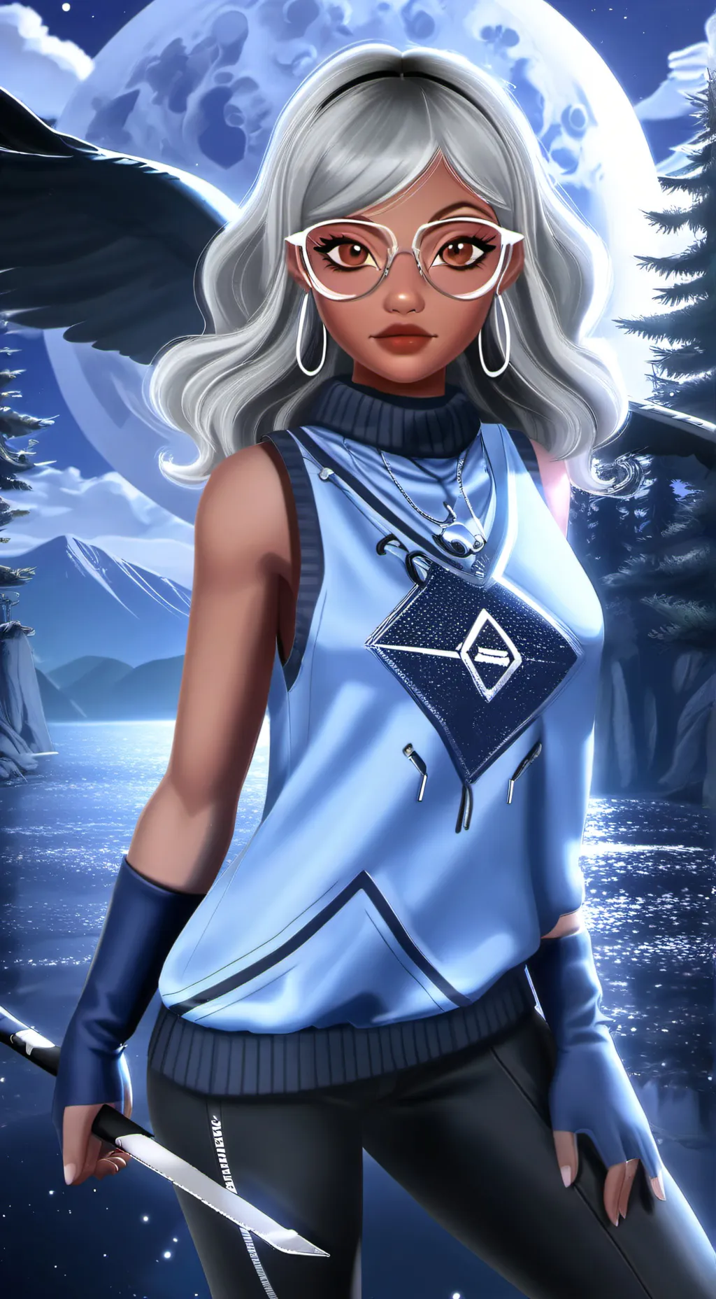 ai character: butterfly background