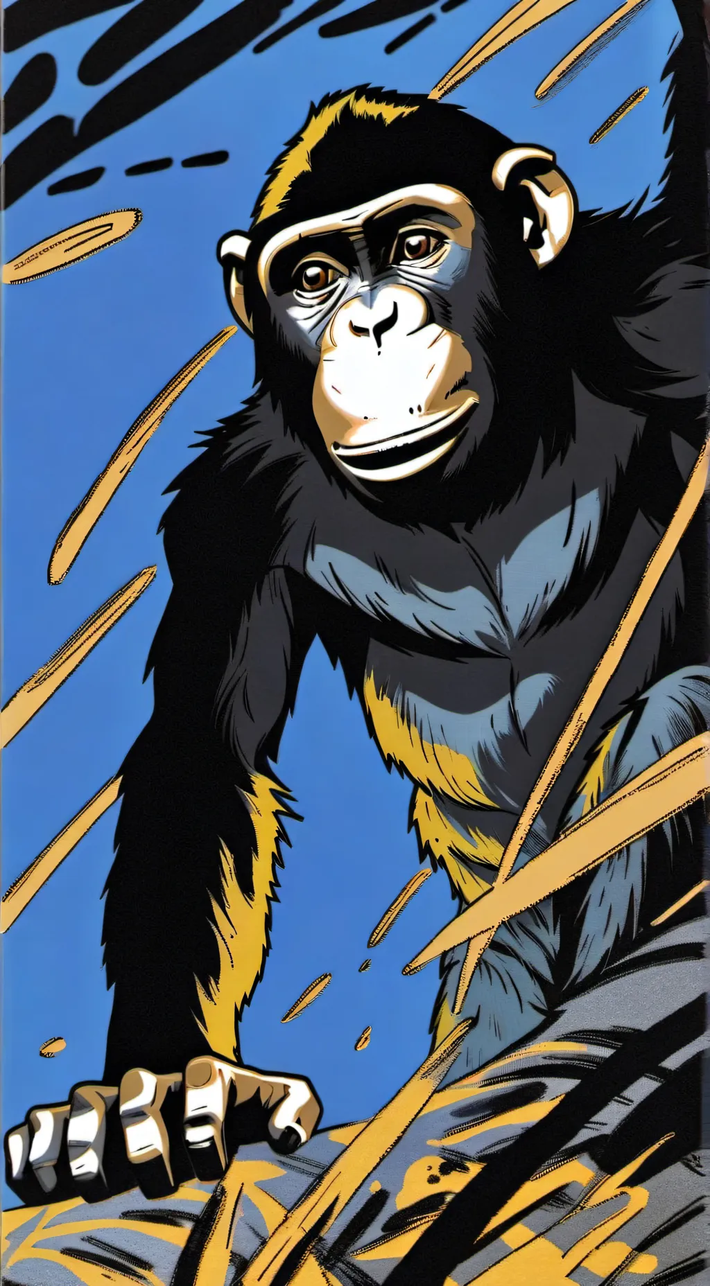 ai character: Monkey background
