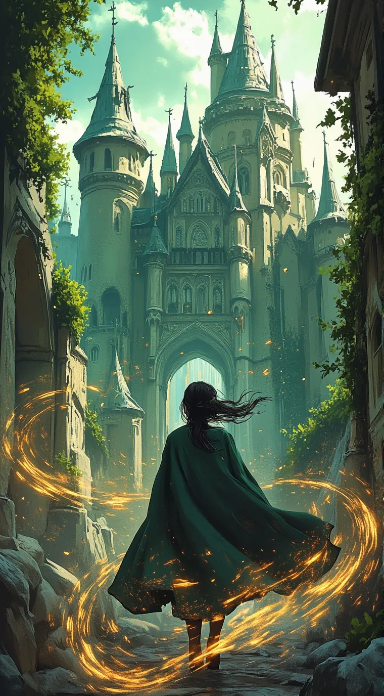 ai character: Castle Ruins background