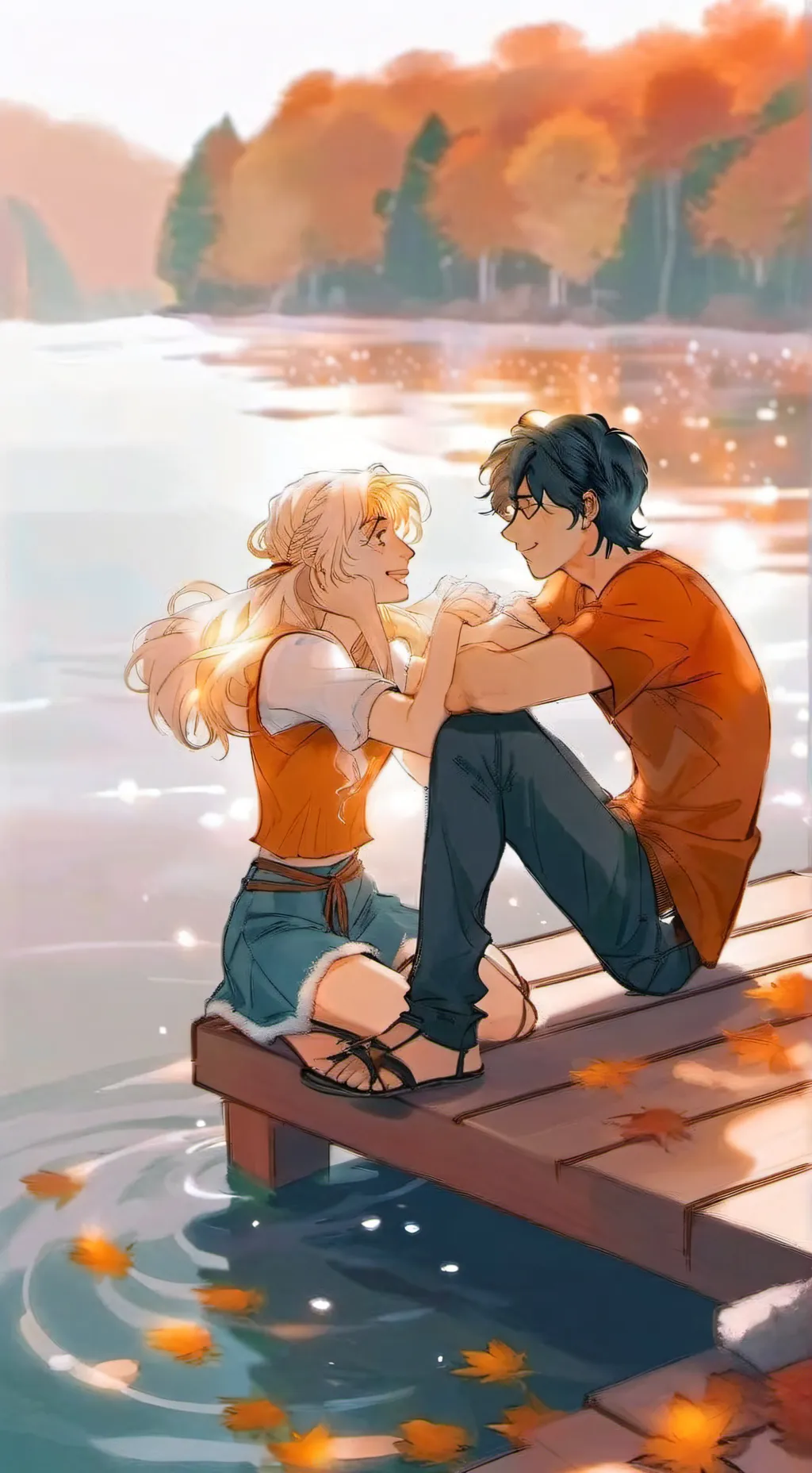 ai character: Percabeth!!! ❤️ background
