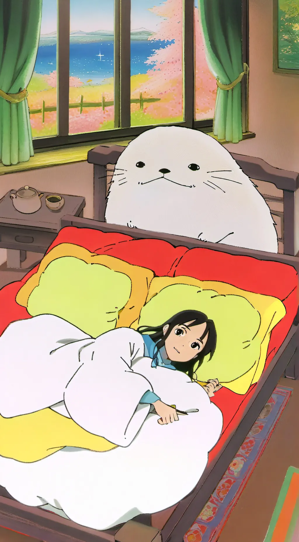 ai character: Sleepover  background
