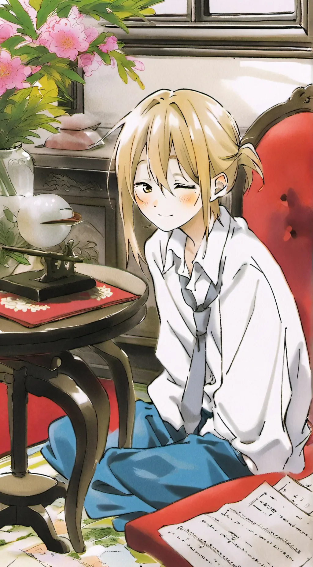 ai character: SANEMI background