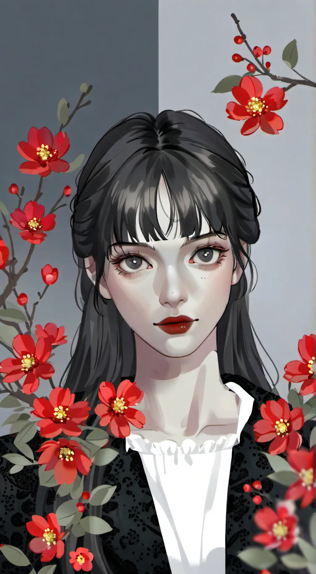 ai character: wendsday background