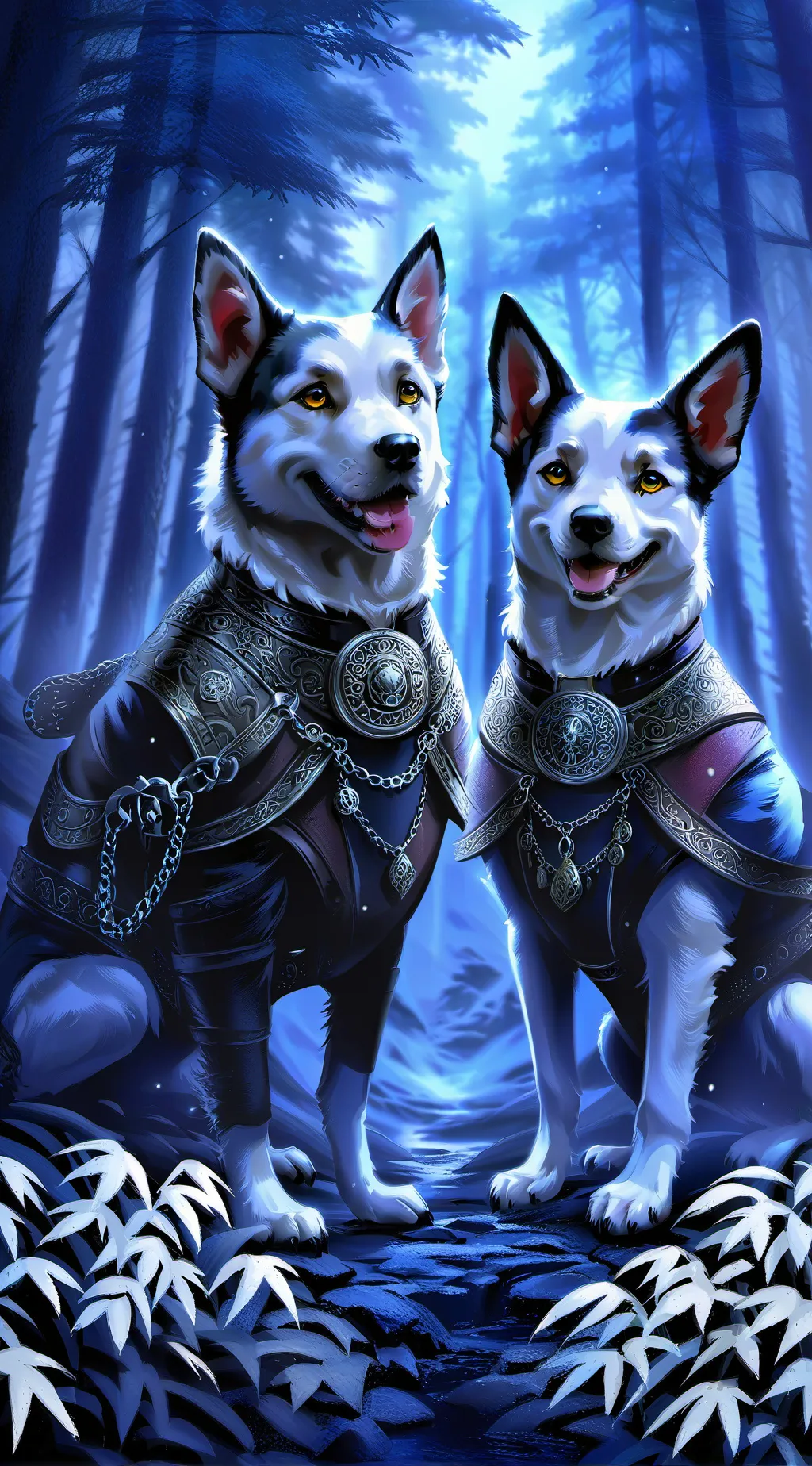 ai character: Niko & darkness background