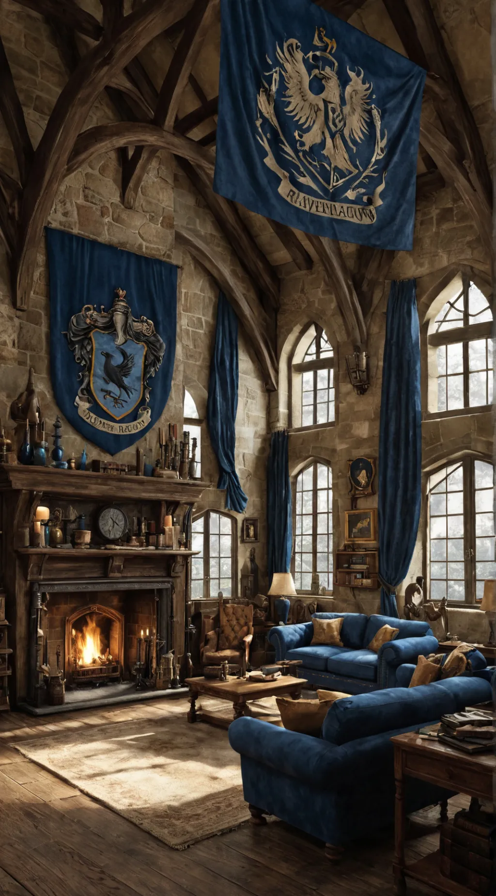 ai character: Ravenclaw Room background