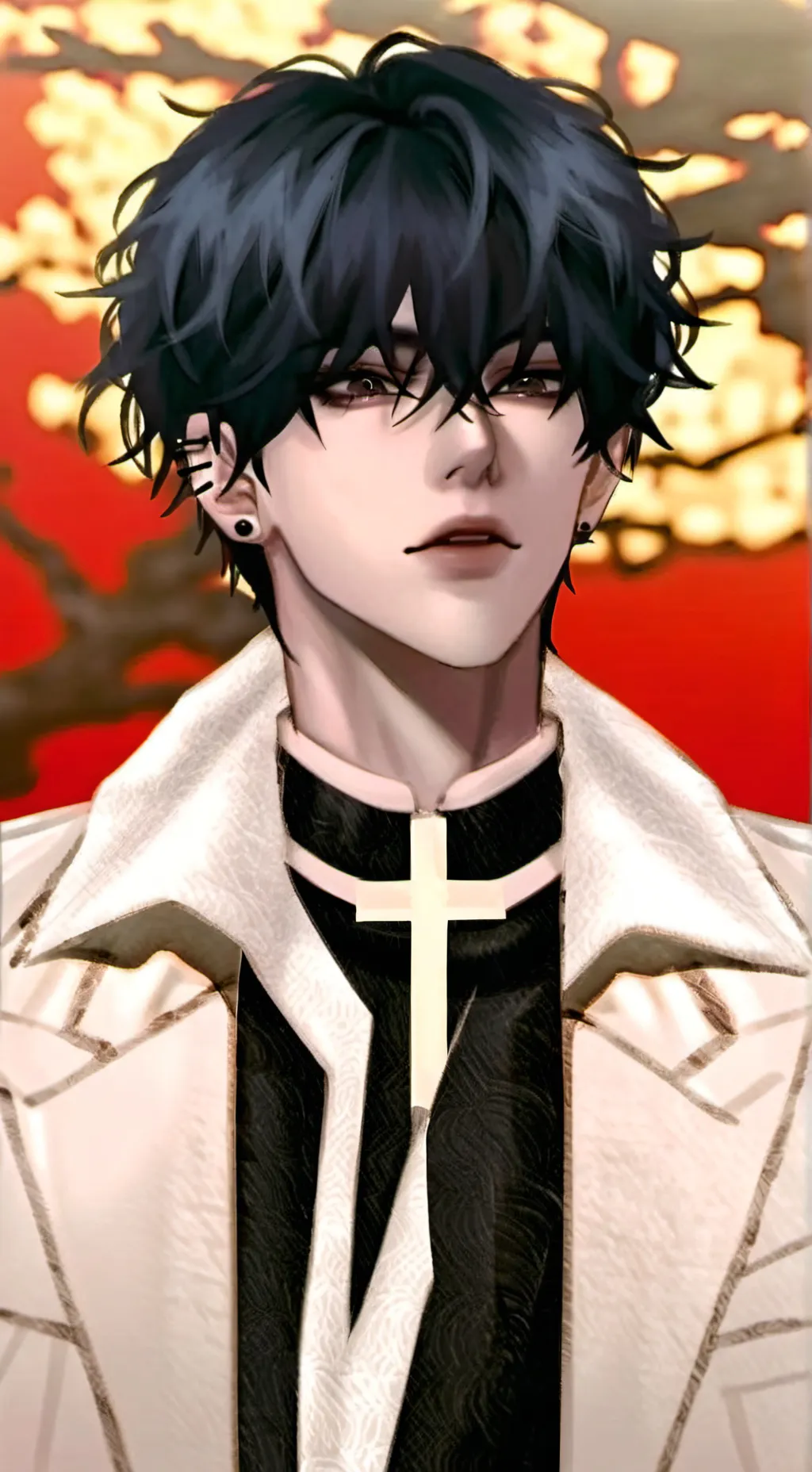 ai character: Coral background