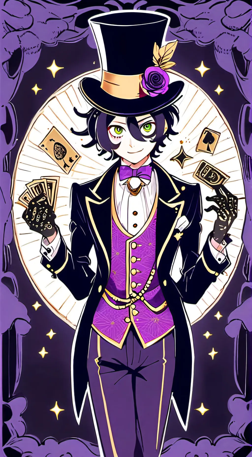 ai character: puppet master  background