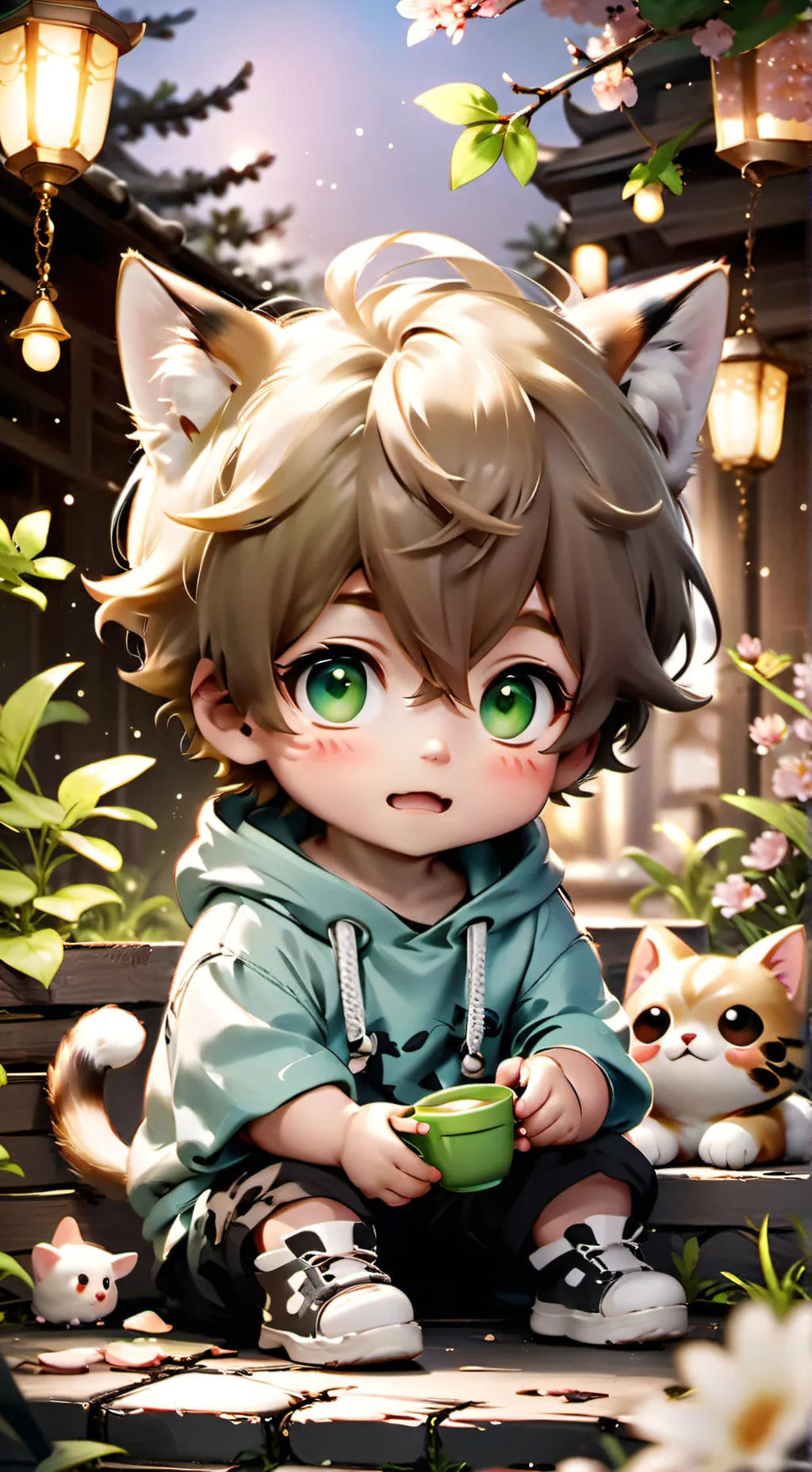 ai character: Bebe Neko  background