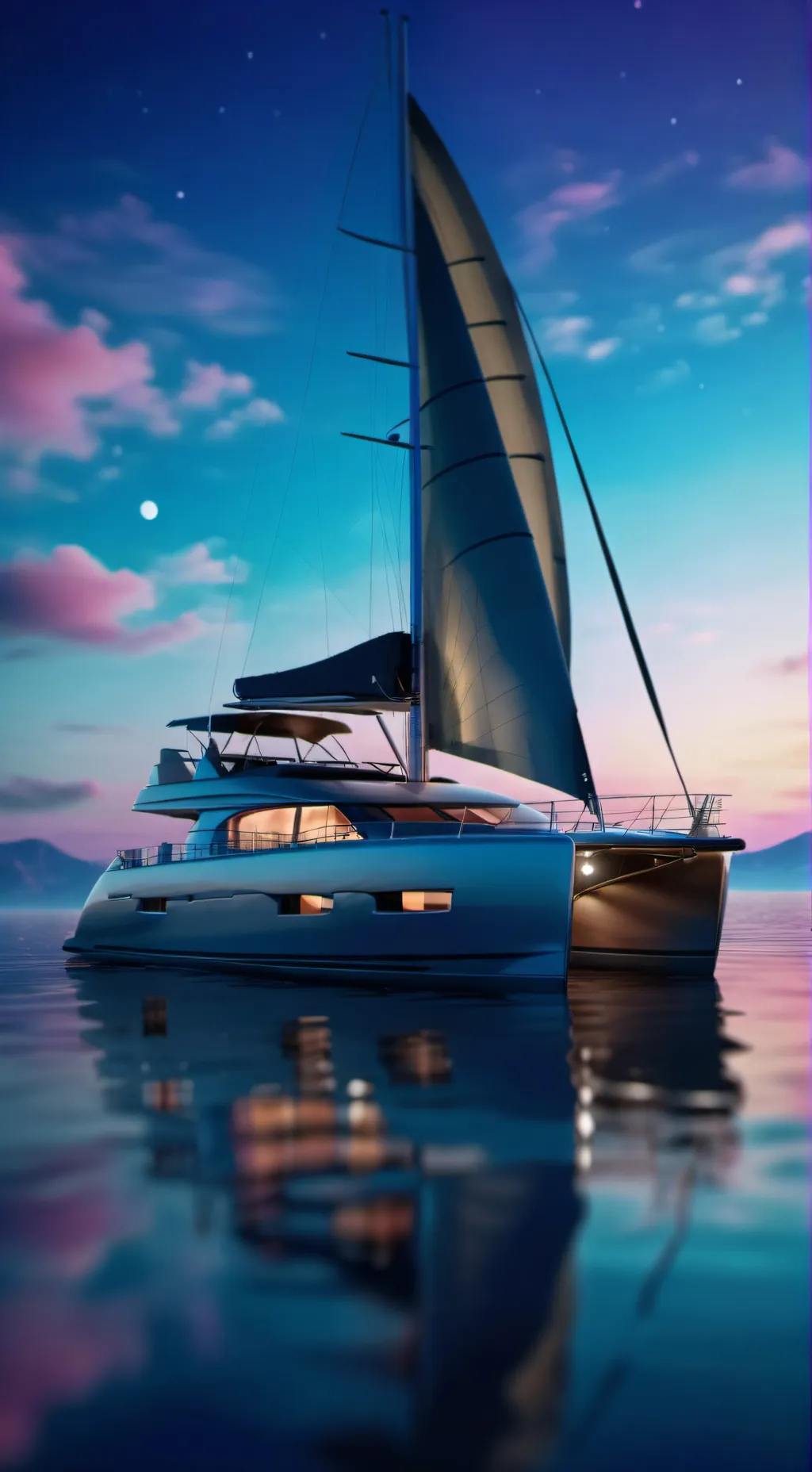 ai character: HH yacht  background