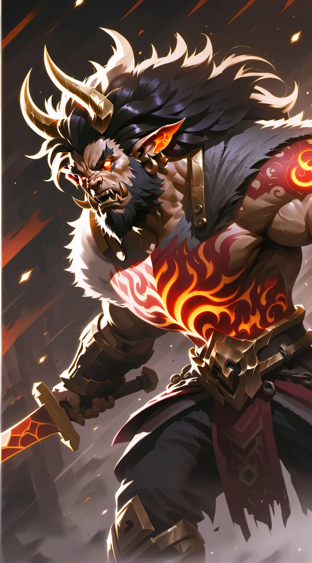 ai character: Minotaur background