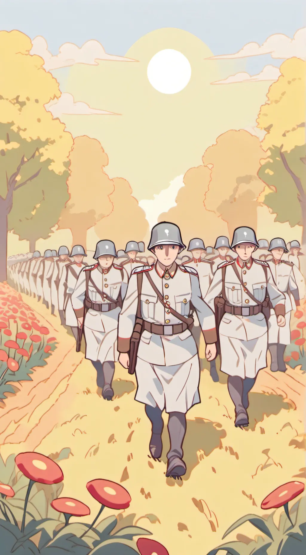 ai character: 1943 Tides turning background