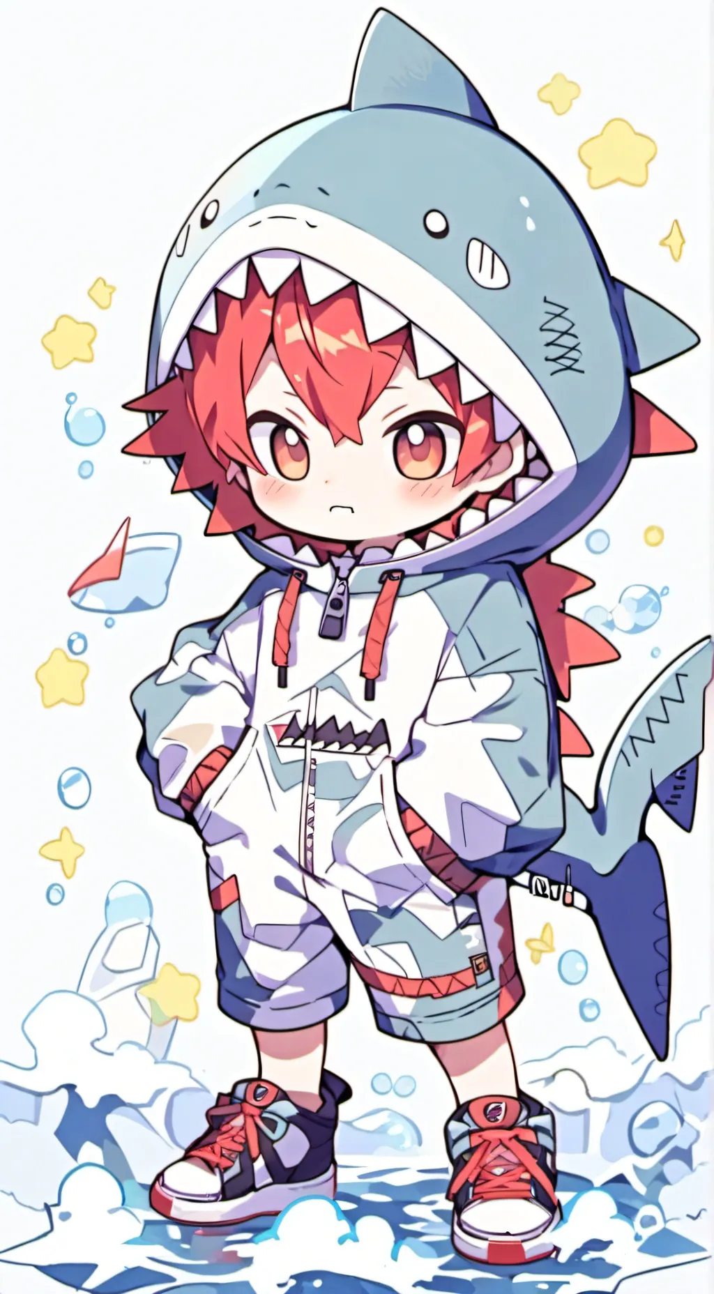 ai character: ❤️ Chibi-shima ❤️ background