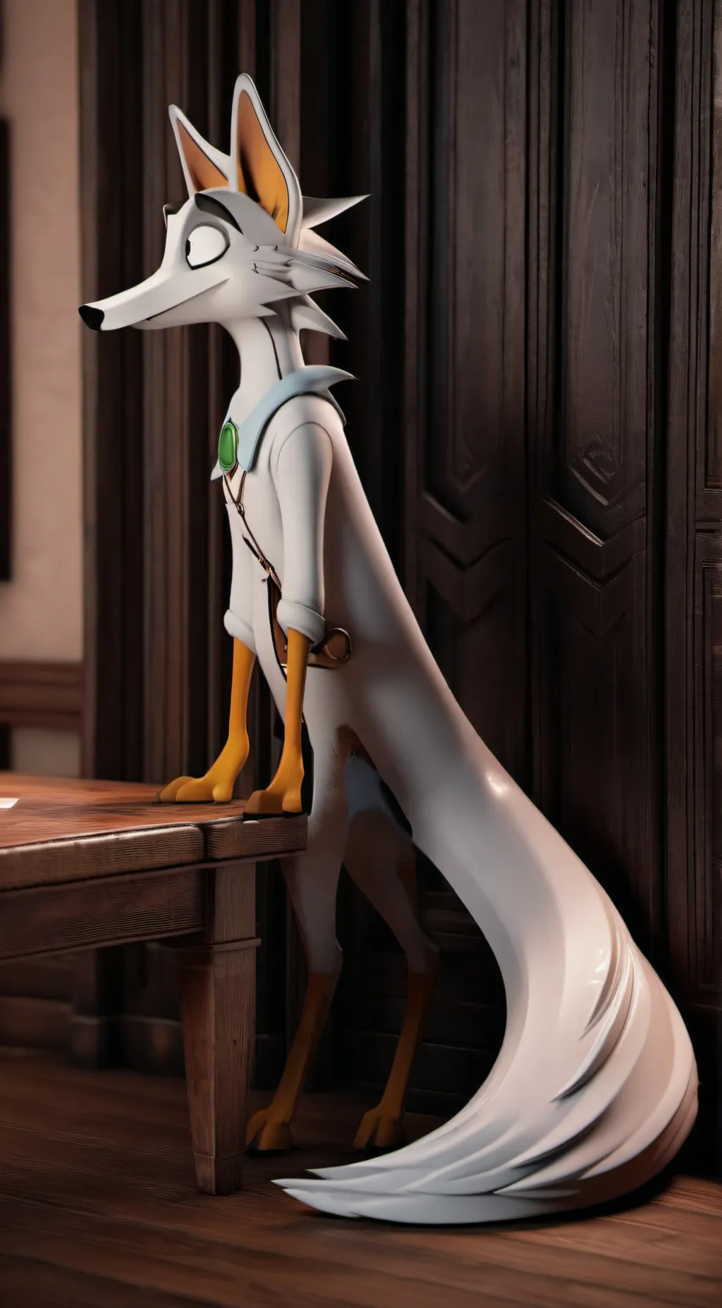 ai character: Miss circle background