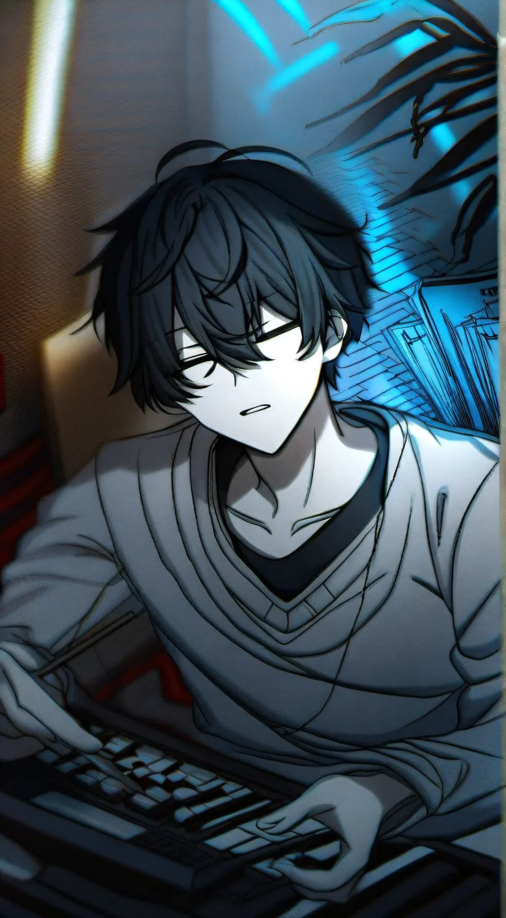 ai character: ☆~David~☆ background