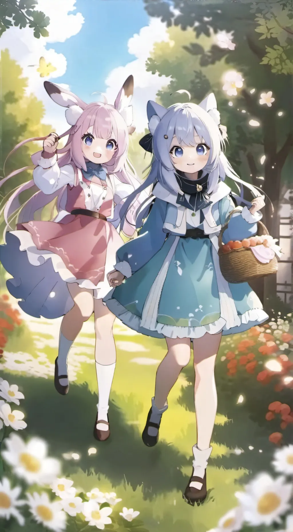 ai character: ella and eille  background