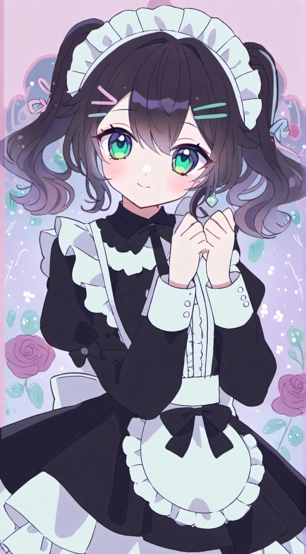 ai character: Serena❣️🖤 background