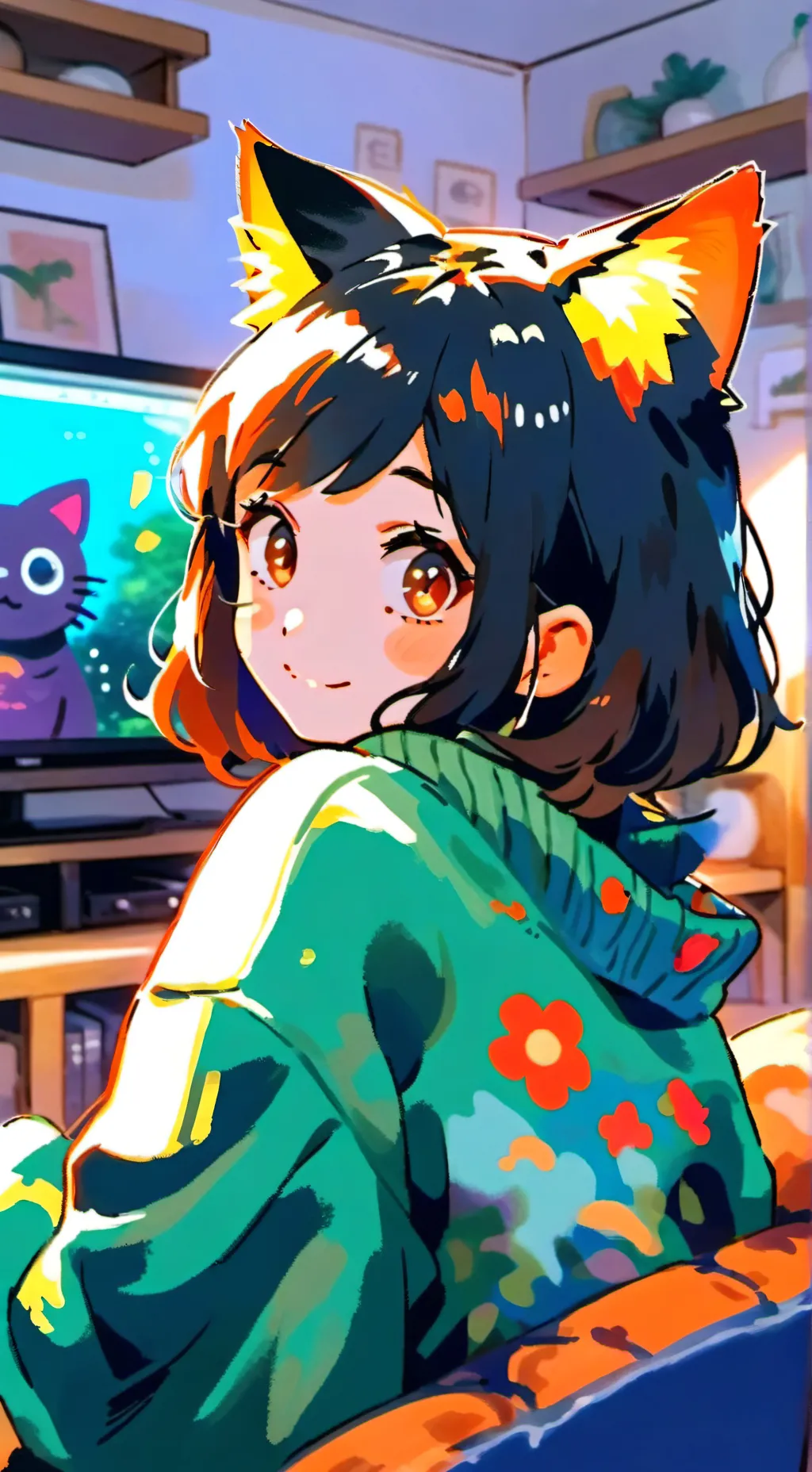 ai character: Furby Sprites background
