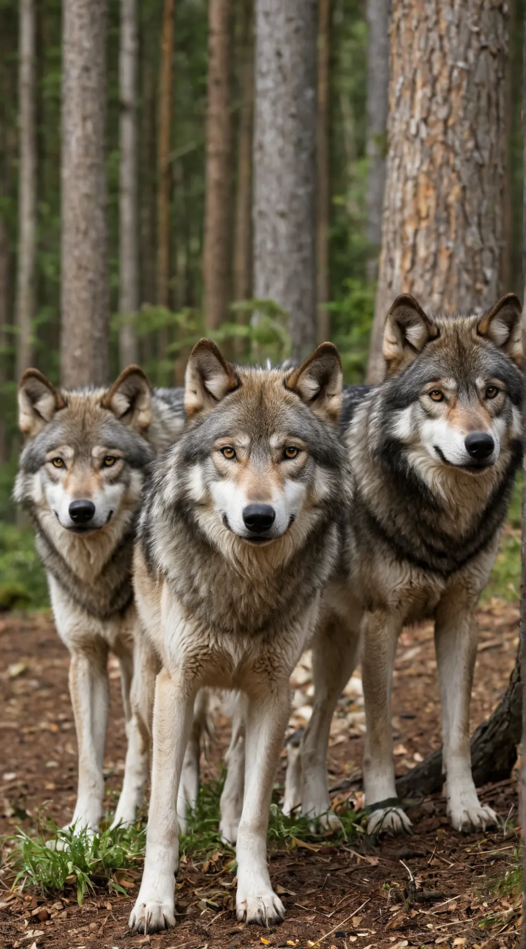 ai character: A life of a wolf background