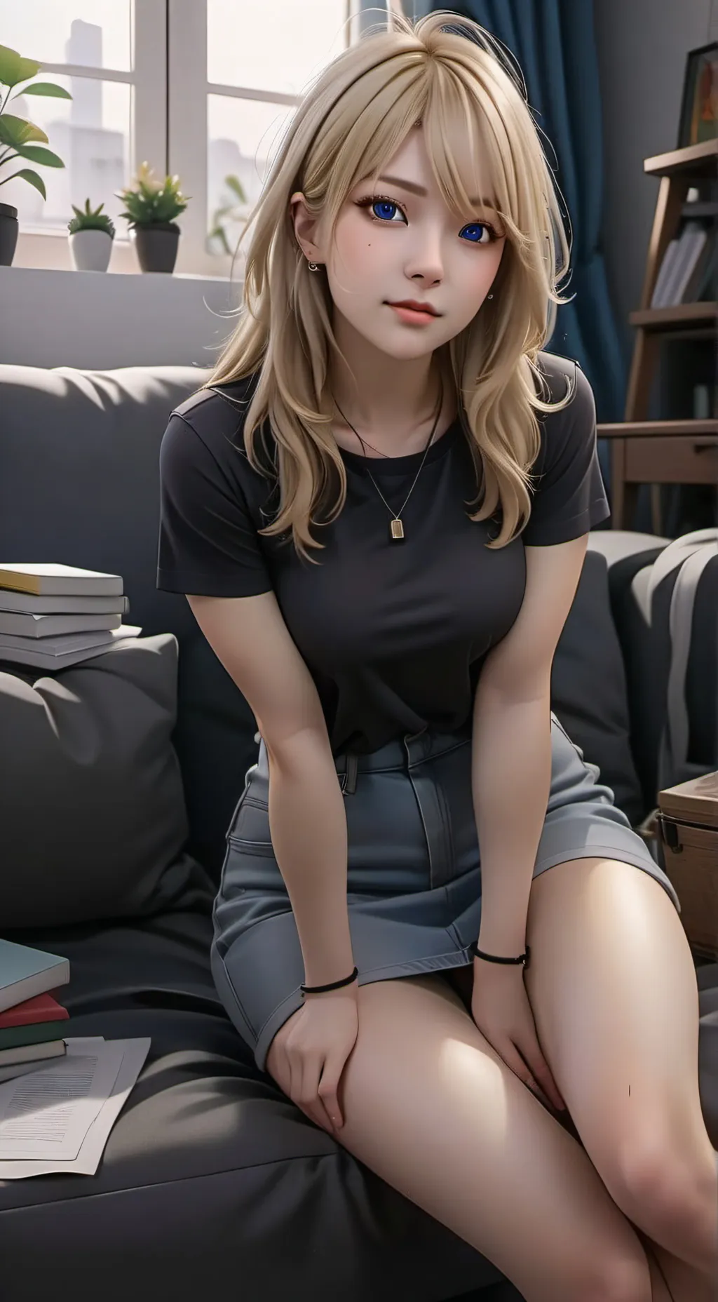 ai character: Ellie  background