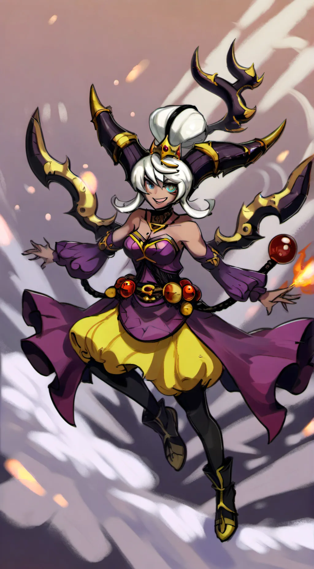 ai character: 😼Ms fortune😼 background
