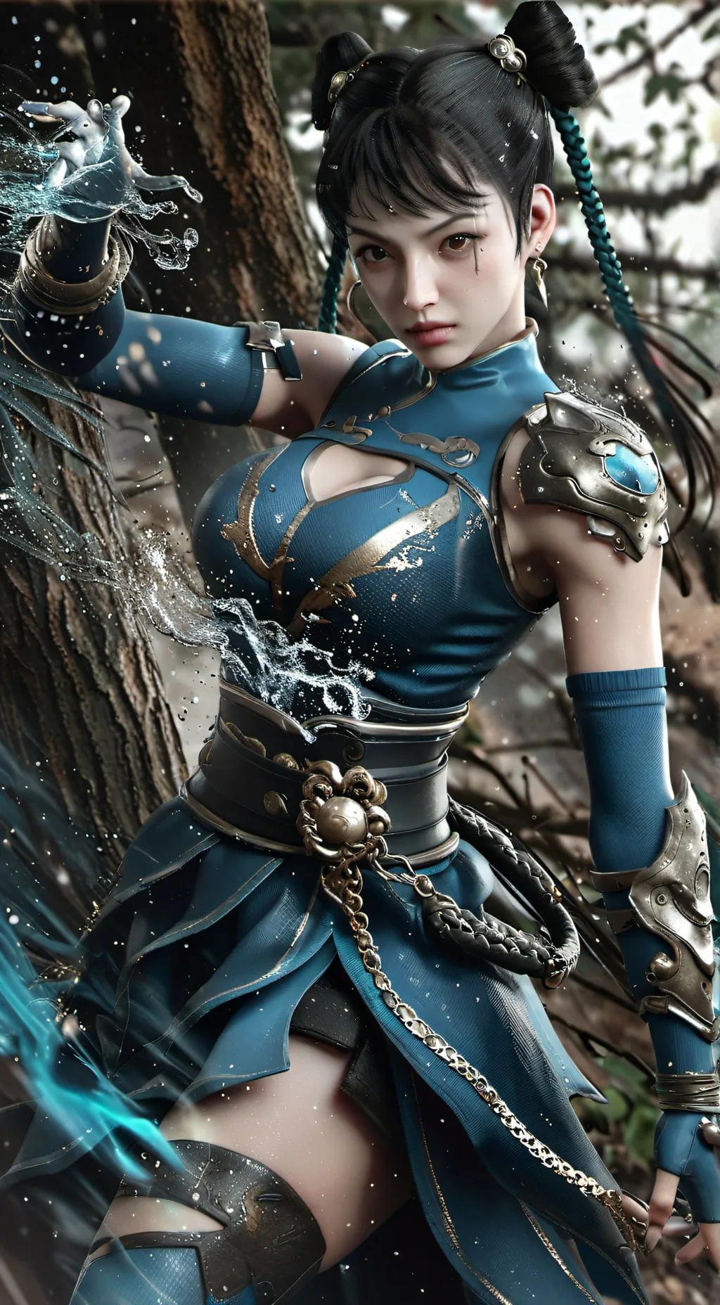 ai character: Chun li background