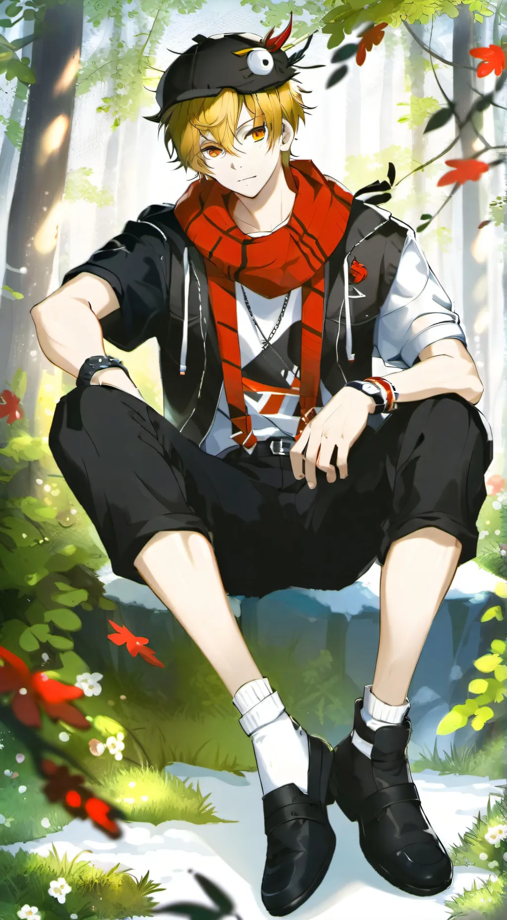 ai character: Ray Ichigo  background