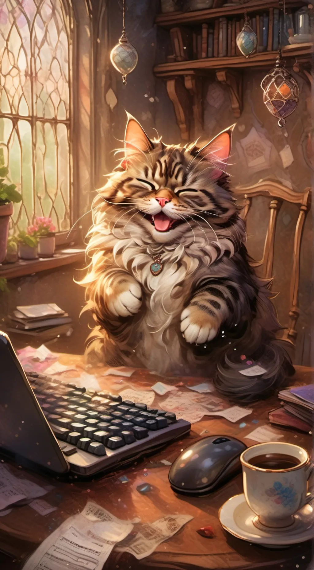 ai character: Mr. Meowzer background