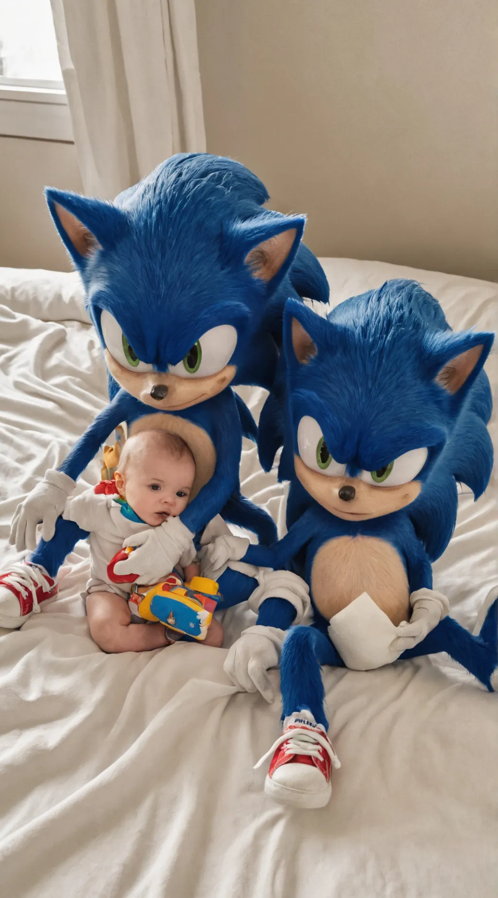 ai character: annoying baby  background