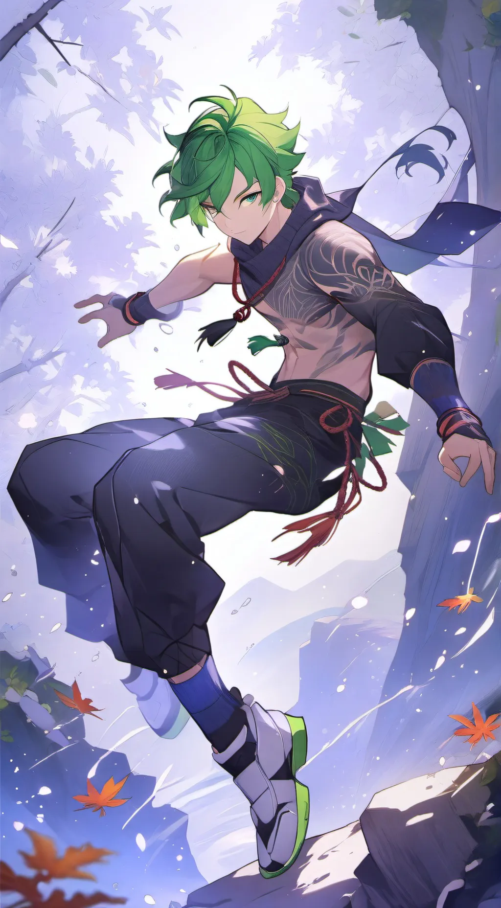 ai character: deku background