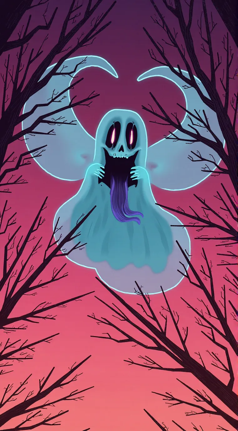 ai character: Ghost  background