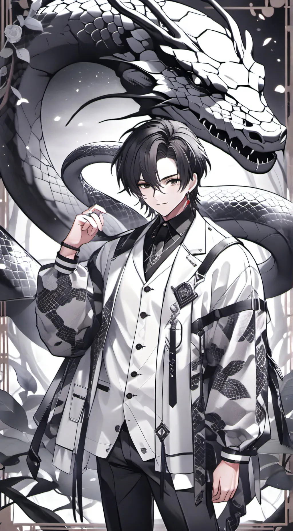 ai character: Qyn (Dragon) background